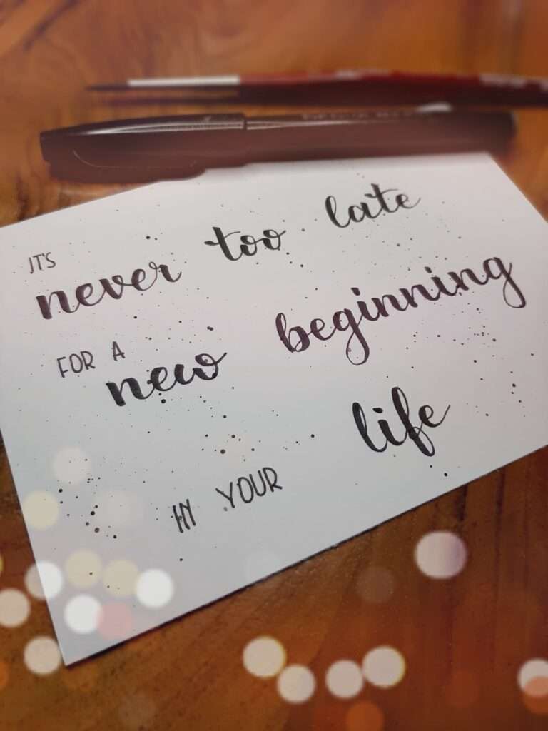 Brushlettering in 20 Stunden lernen